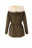 Yves Salomon ARMY Reversible Fur Parka Jacket Size F 34 XS ladies