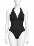 M&S Black Cut-Out Detail One-Piece Swimsuit – Size UK 10 ladies