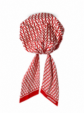 Valentino V Logo Printed Silk Head Scarf ladies
