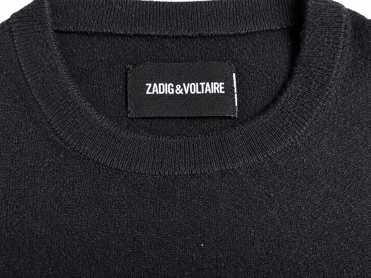 Zadig & Voltaire Ida Amour Cashmere Short-Sleeve Pullover ladies