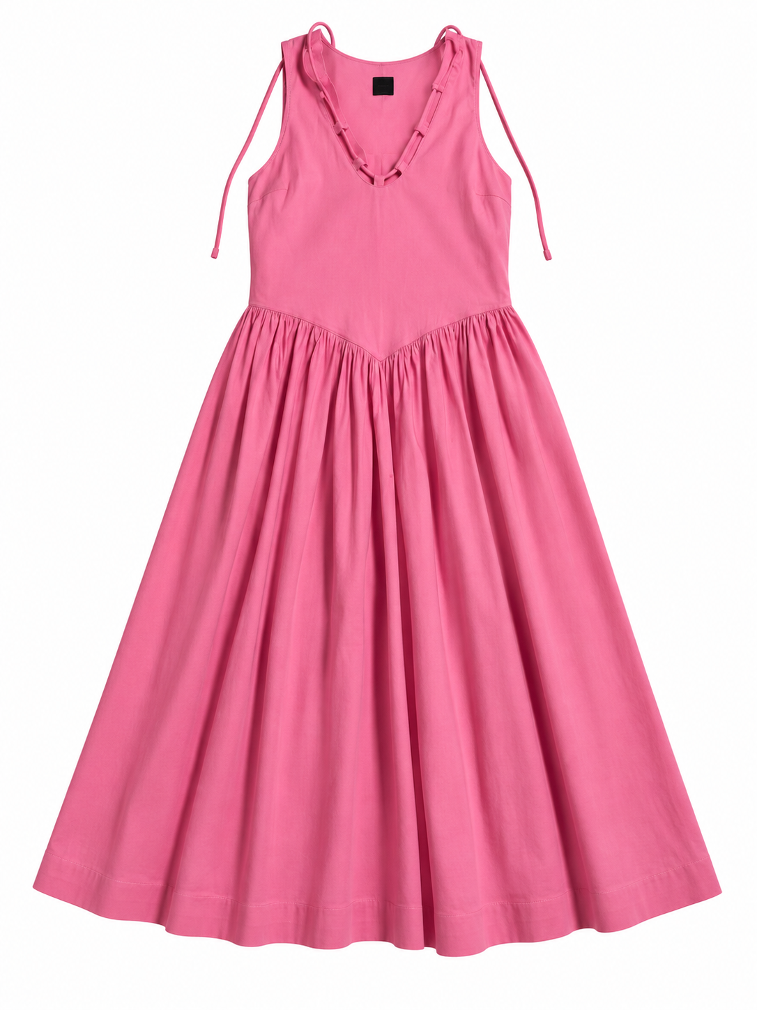 PINKO Pink Techno Poplin Midi Dress – Size XS ladies