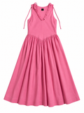 PINKO Pink Techno Poplin Midi Dress – Size XS ladies