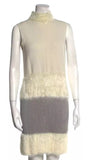 Diane von Furstenberg Plush Knit Sweater Dress Mini Size P petite ladies