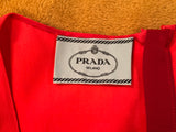 Prada Red Crystals Bow Dress size I 42 UK 10 US 6 ladies