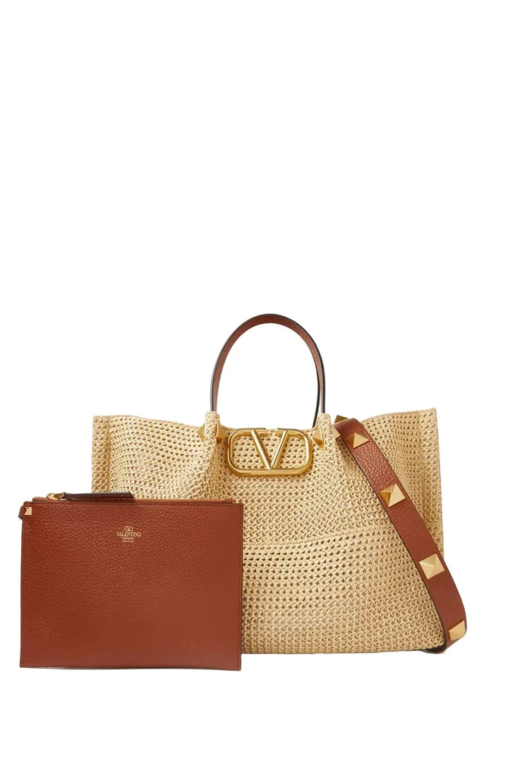 Valentino Garavani Medium Summer Tote Bag in Straw Handbag Bag Ladies