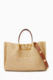 Valentino Garavani Medium Summer Tote Bag in Straw Handbag Bag Ladies