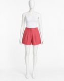 Asceno Organic Linen Tailored Shorts Size M medium ladies