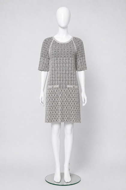 CHANEL 2015 Knit Lurex Dress  – Size F 38 – ladies