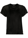 Tom Ford  Black Shiny Silky T shirt Size M medium ladies