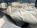 Mother Superior High Waisted Hiker Hover Undone Hem Jeans Size 27 ladies