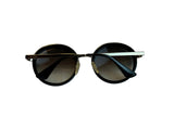 Prada Round Black Gold Oversized SPR50T 1AB-0A7 54-23-140 Sunglasses ladies