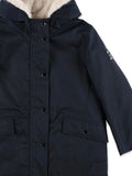 Bonpoint Giordana parka with fur lining Navy Winter Coat Jacket Size 10 years CHILDREN