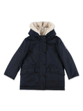 Bonpoint Giordana parka with fur lining Navy Winter Coat Jacket Size 10 years CHILDREN