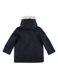 Bonpoint Giordana parka with fur lining Navy Winter Coat Jacket Size 10 years CHILDREN