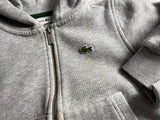 Lacoste Kids Grey Zip-Up Hoodie Size 2 (92cm / 36”)children
