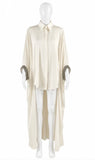 Brunello Cucinelli Silk Monili Asymmetric Shirt size S ladies
