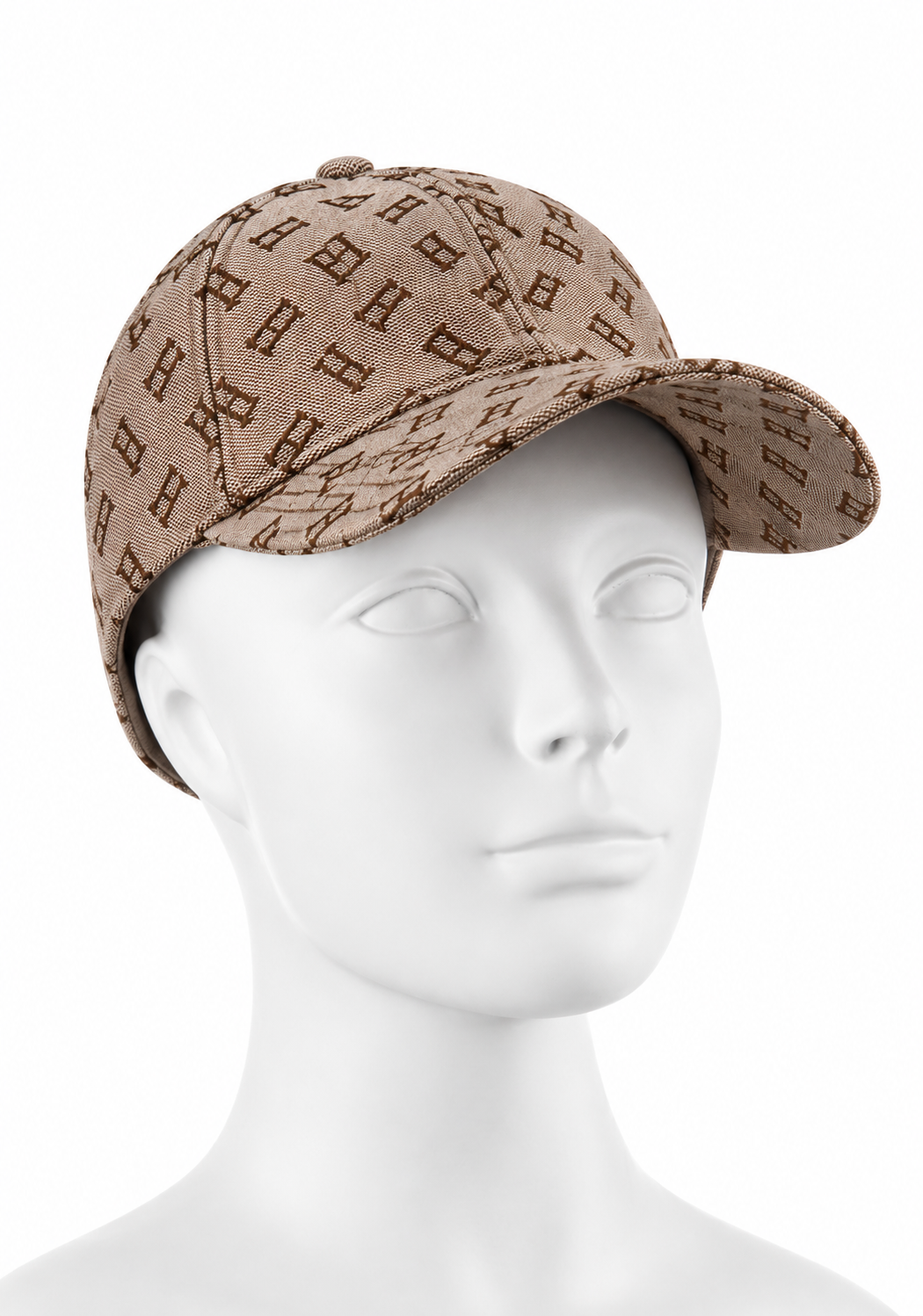 Herno Brown Monogram Jacquard Baseball Cap – Size M men