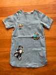 STELLA MCCARTNEY Kids x Beano Comic Limited Edition Denim Dress Size 8 Years children