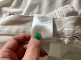 Christian Dior White Denim Folded Hem Jeans Size F 36 UK 8 US 4 ladies