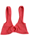 Hunza G Rose Inc Iman Seersucker Bikini Bralette One Size fits all ladies