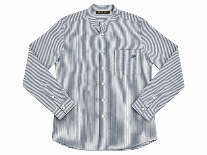 Loro Piana Boys Blue & White Striped Linen Shirt – Age 12 Years children