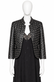 Zadig & Voltaire Défilé Verys Cuir Studs Black Leather Jacket – Size 40 ladies
