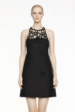 VALENTINO by Alessandro de Michele Embroidered Crepe Couture Dress Size I 42 UK 10 US 6 ladies