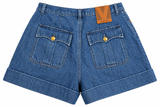 Valentino Denim High-Waisted Shorts size 31 ladies