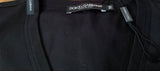 DOLCE & GABBANA V NECK BLACK T SHIRT SIZE I 50 MEN