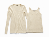 Gabriela Hearst Ribbed Cashmere & Silk Twin Set ladies