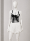 ERES White Fringe Shorts ladies