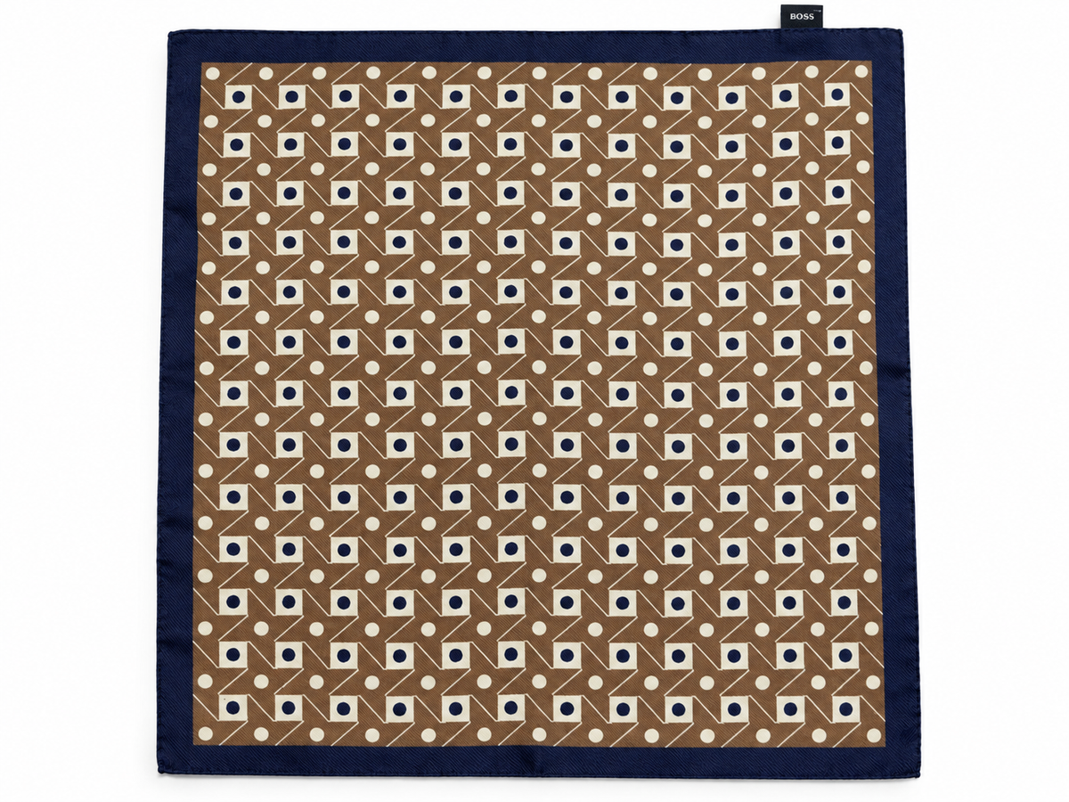 Set of 2 Men’s 100% Silk Pocket Squares – Made in Italy men