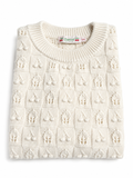 Bonpoint ivory cherry knit jumper sweater size 10 years children