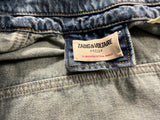 Zadig & Voltaire Women's Blue Kioka Denim Jeans Jacket Size L large ladies