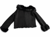 Joseph Black Toscana Anais Sheepskin Short Coat – Size 38 ladies