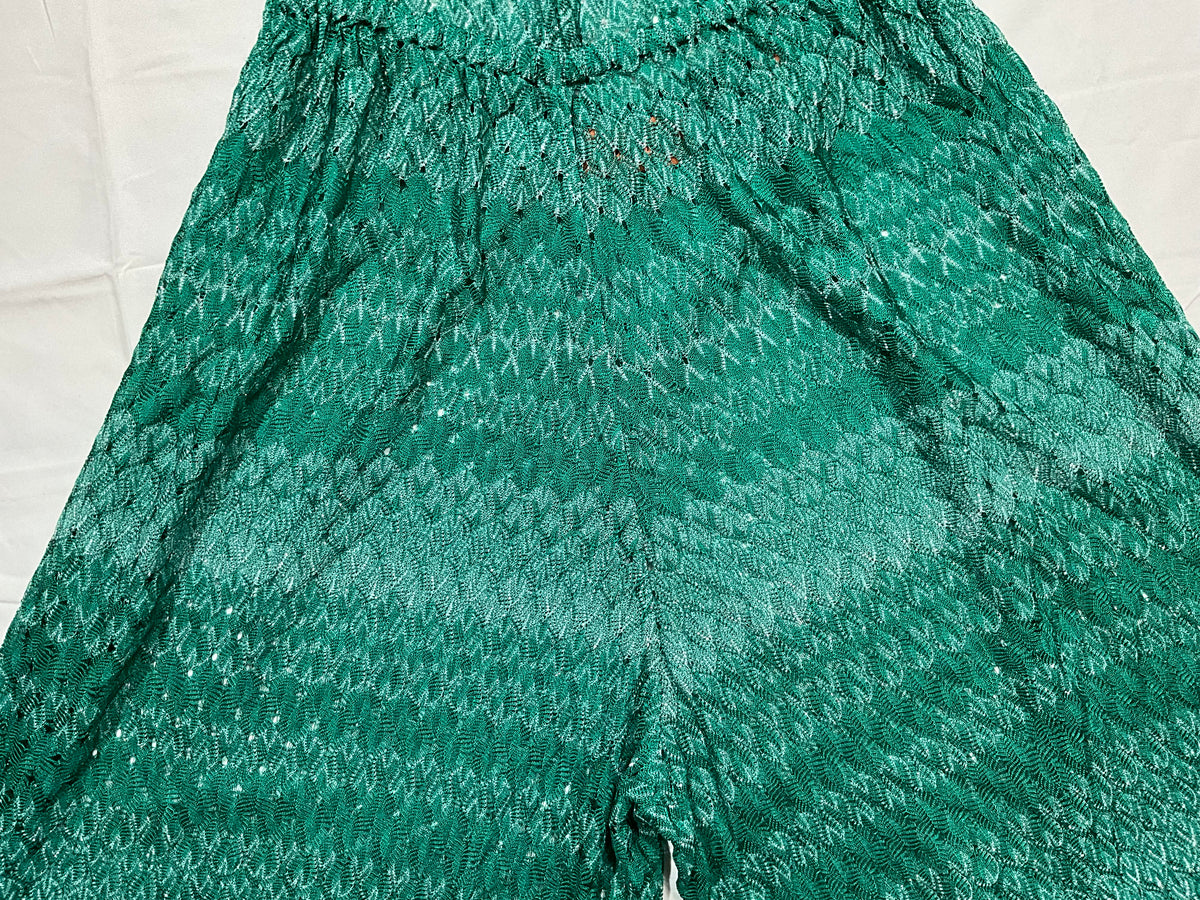 Missoni Mare knit halter neck green jumpsuit size I 42 UK 10 US 6 ladies