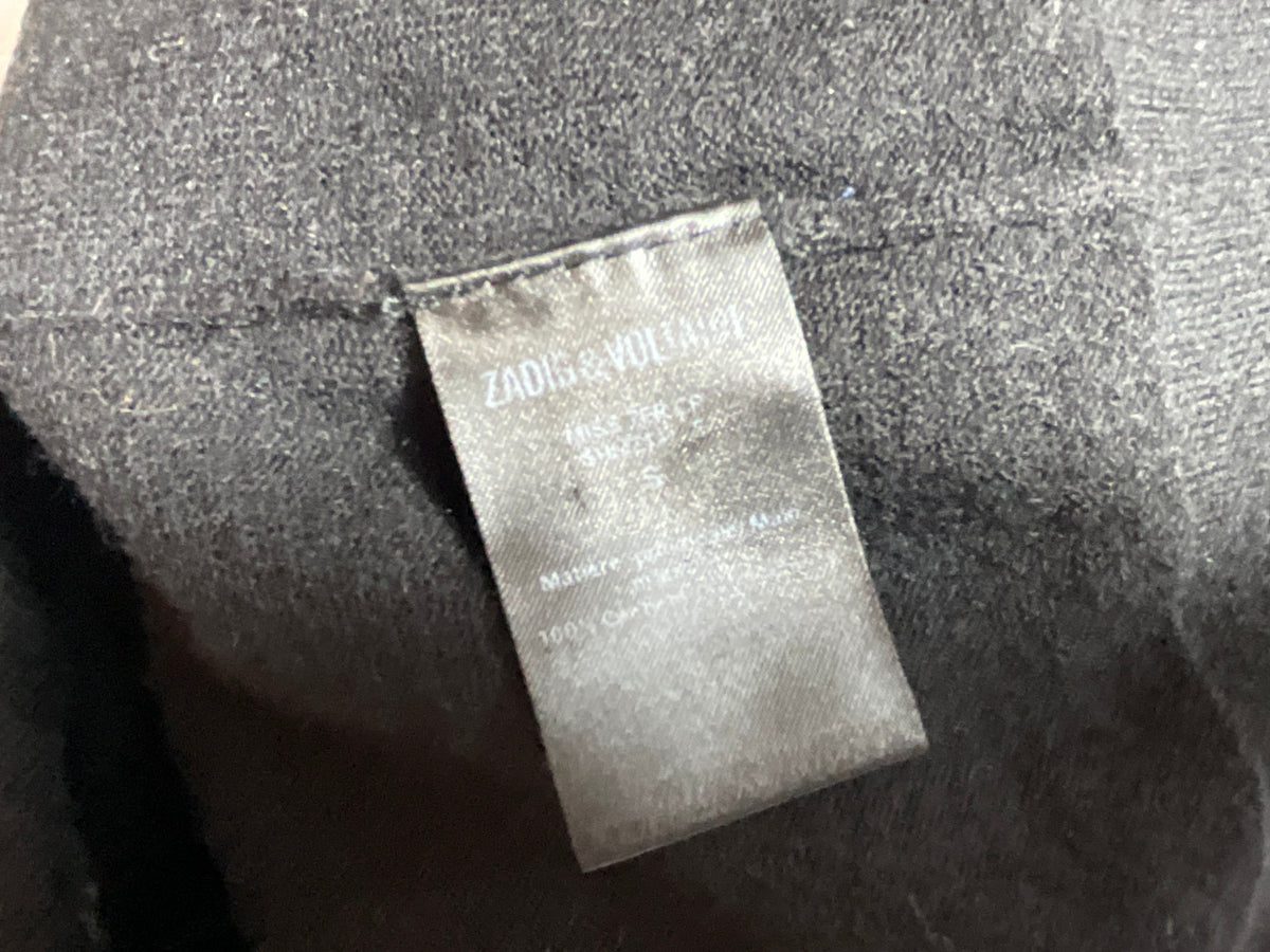 Zadig & Voltaire Miss CP Cashmere Sweater Black Crystal Sweater Pullover ladies