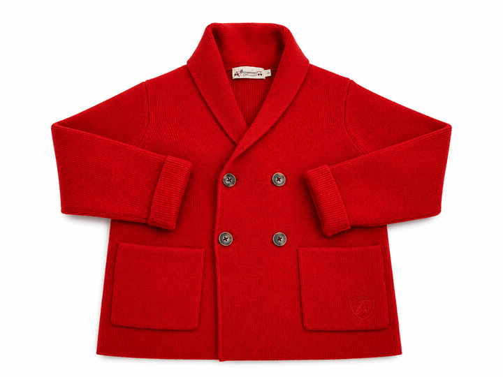 Bonpoint Red Wool Blend Cardigan – Size 4 Years children
