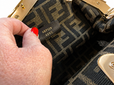 Fendi Shiny Nappa Small Fendi First Bag Handbag ladies