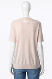 Zadig & Voltaire Crystal Wings Jumper Ida in Blush Pink ladies