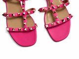 Valentino Garavani Rockstud Flat Gladiator Sandals – Size 39 ladies