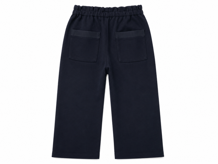 Bonpoint navy blue virgin wool straight leg pants trousers 10 years children
