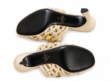 Valentino Garavani Roman Stud woven leather mules Size 39 ladies