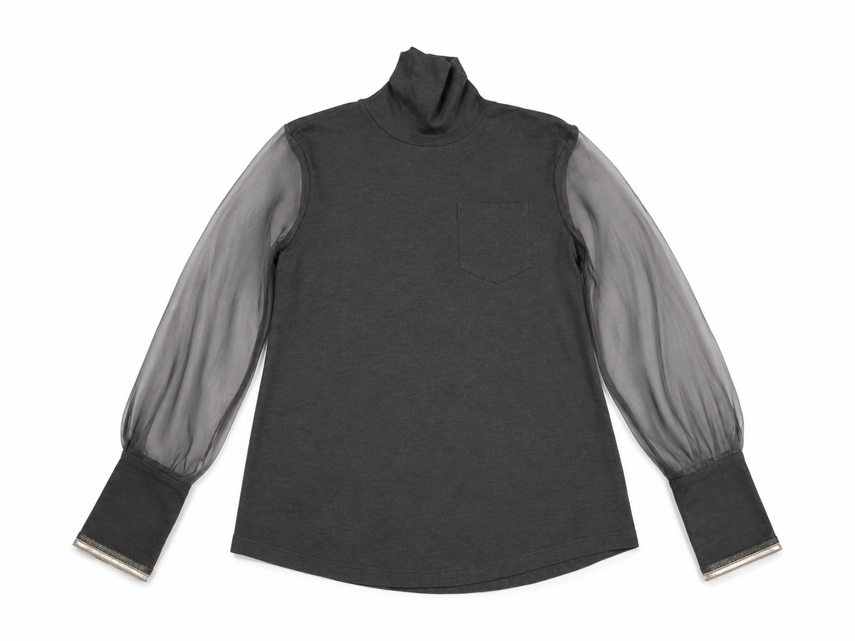 Brunello Cucinelli Monili-Embellished Turtleneck Top ladies