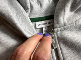 Lacoste Kids Grey Zip-Up Hoodie Size 2 (92cm / 36”)children