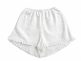 ERES White Fringe Shorts ladies
