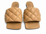 Bottega Veneta Nappa Matelasse Padded Flat Sandals Size 36 US 6 UK 3 ladies
