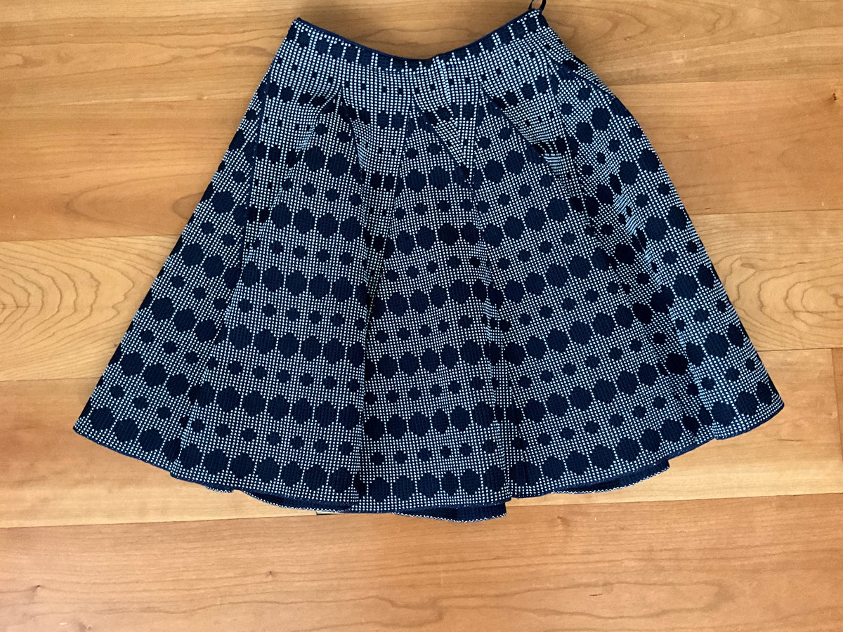 AZZEDINE ALAÏA ALAIA Wool Bland Lurex Flare Mini Skirt F 36 US 4 UK 8 S Small ladies