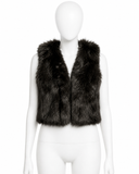 Joseph Cropped Shearling Fur Vest ladies
