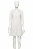 Ermanno Scervino White Lace Mini Dress size I 40 UK 8 US 4 ladies